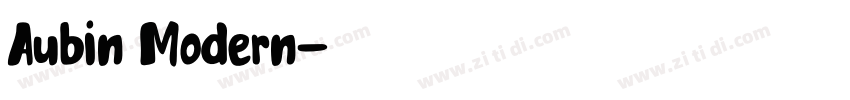 Aubin Modern字体转换